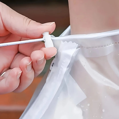 Couvre-chaussures imperméables réutilisables antidérapants transparents et réutilisables - Imperméables - Avec fermeture éclair